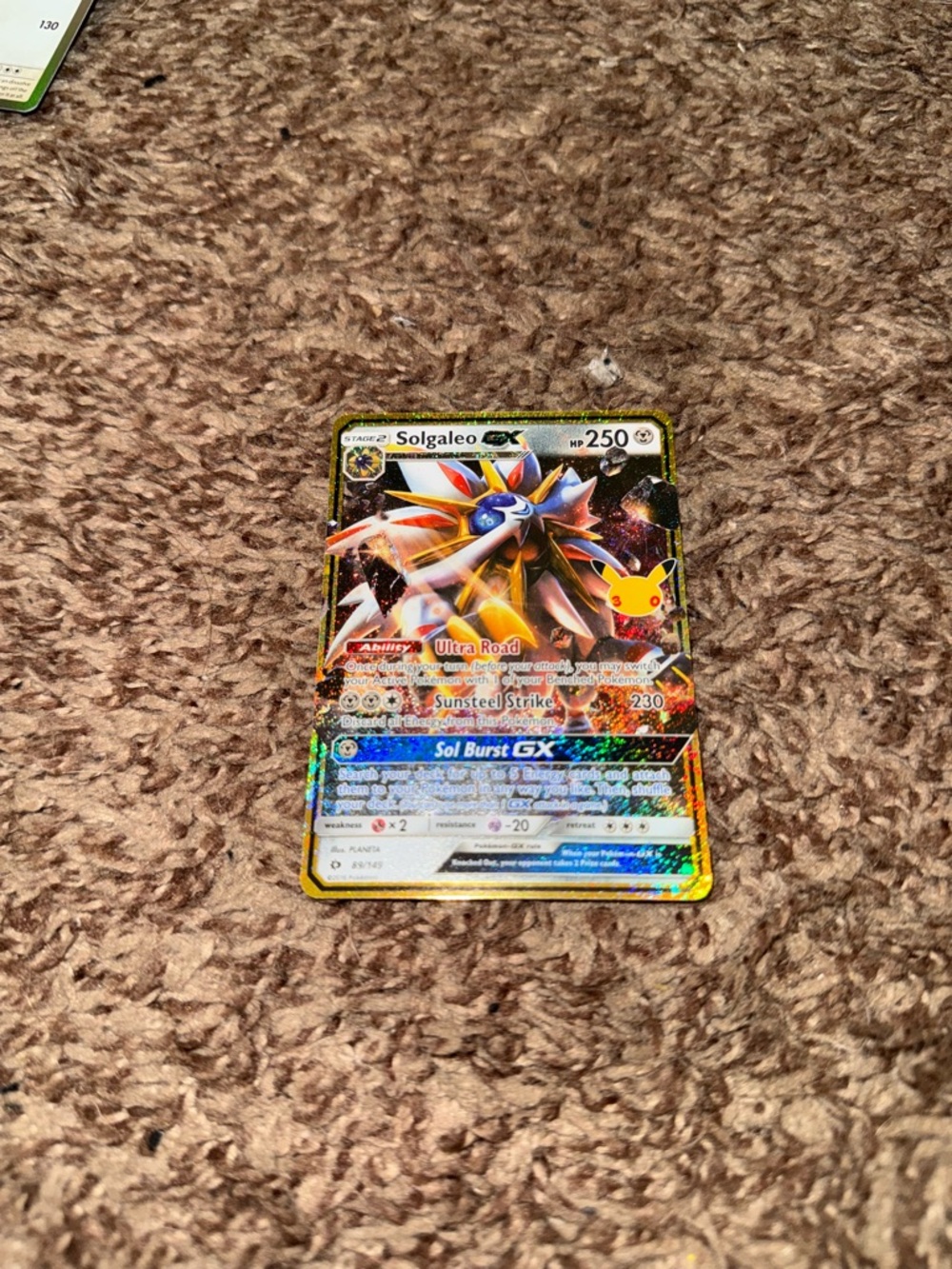Pokemon Solgaleo GX Trading Card 89/149